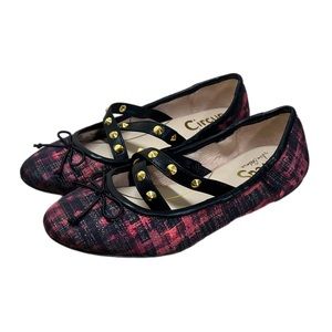 Circus by Sam Edelman Cayenne Houndstooth Cushioned Ballet Flats Women’s Size 6